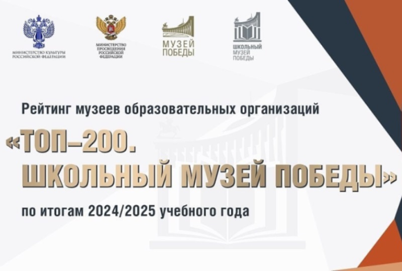 МУ ДО «ЦДО» Котласа вошел в рейтинг «ТОП-200.Школьный Музей Победы».